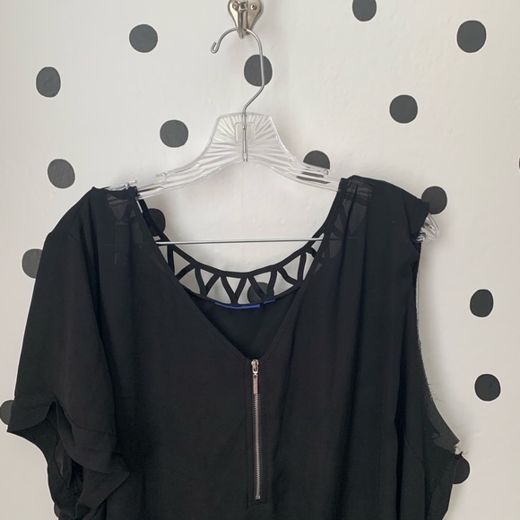 🌈5/$25🌈Apt 9 black blouse size 3X - Picture 2 of 10